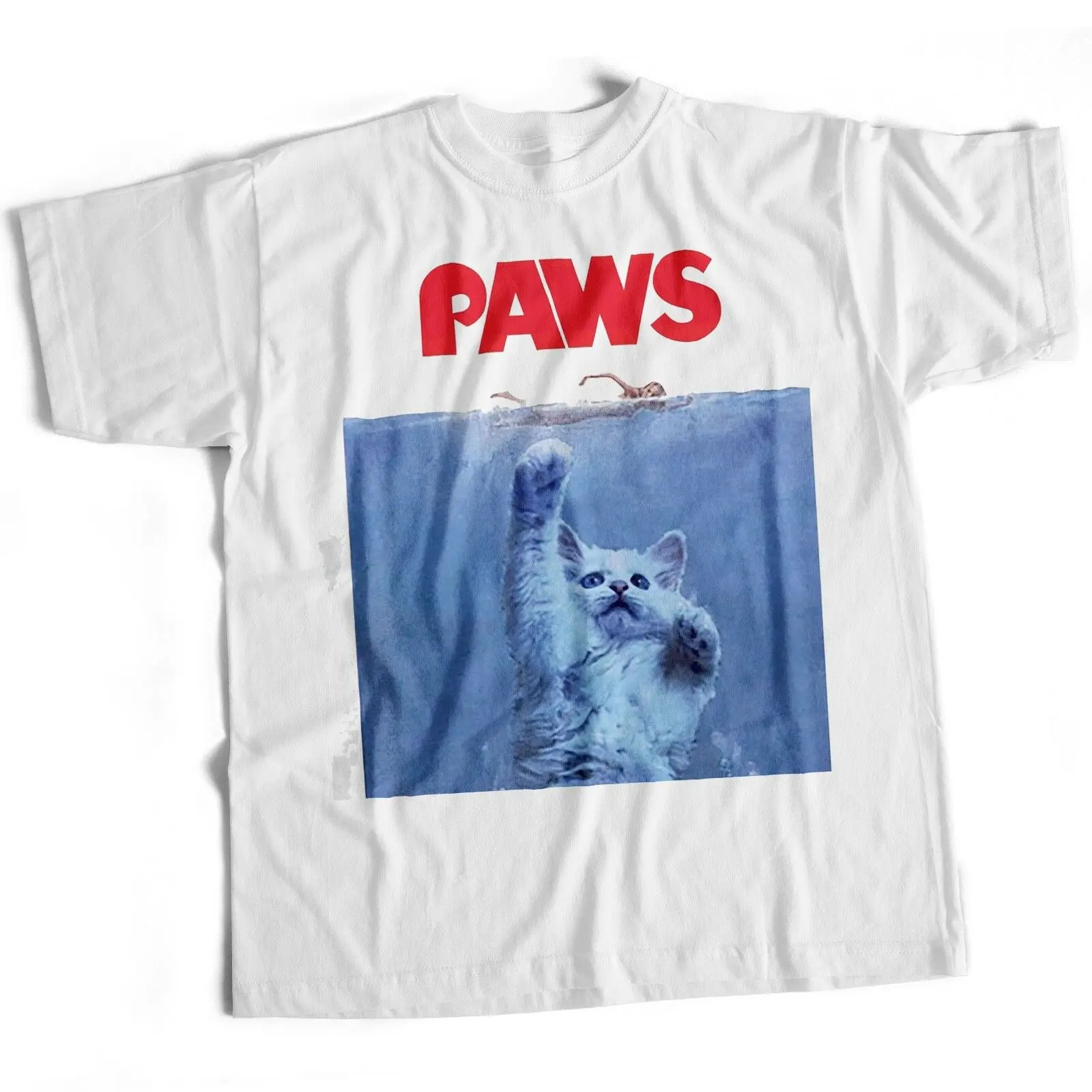 Фильм &quotЧелюсти&quot футболка лапы! Забавный Новый топ Тройник Унисекс комедийный