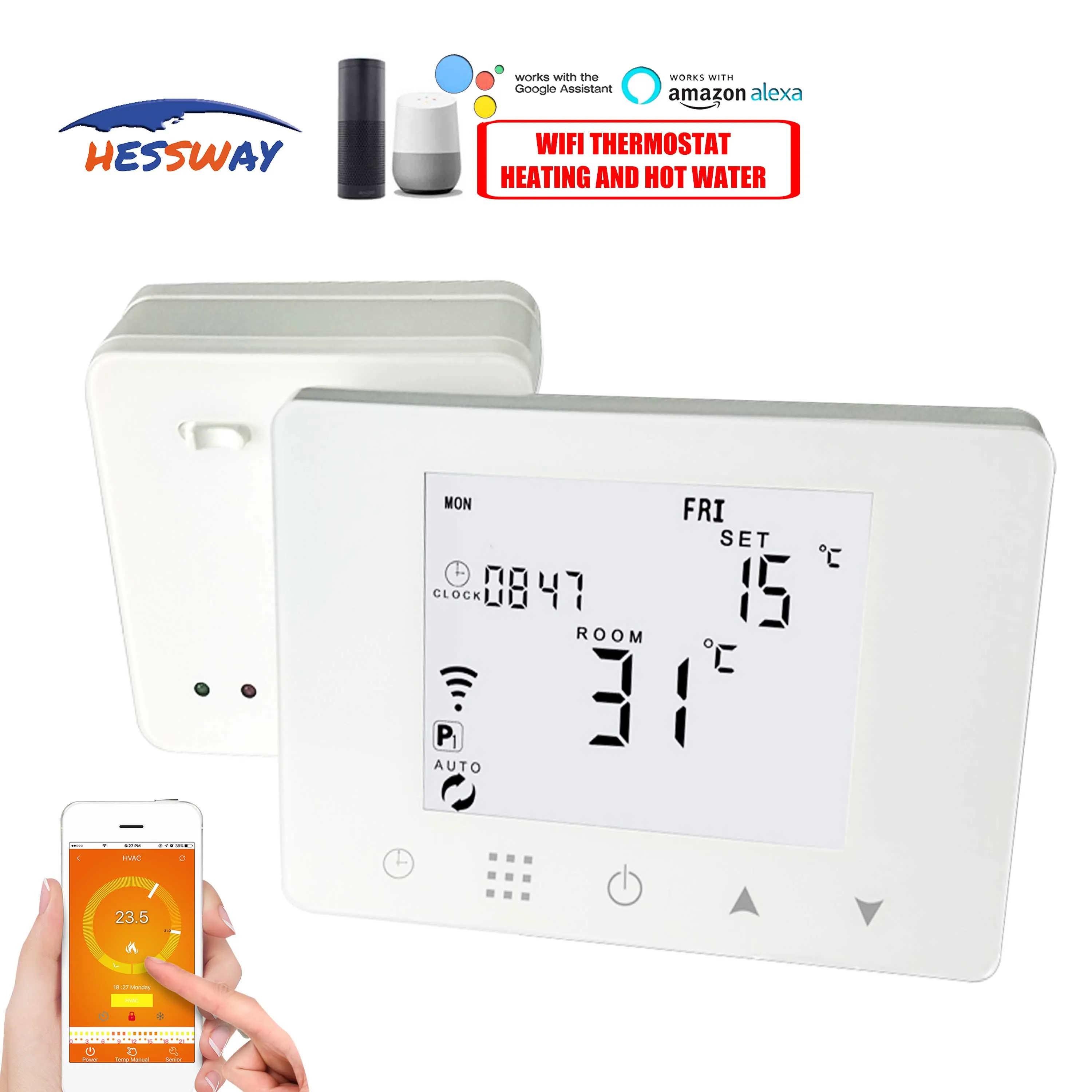 433Mhz RF&ampWifi Thermostat Heating Dual Sensor Temperature Controller for 16A Substrate Heater | Канцтовары для офиса и дома