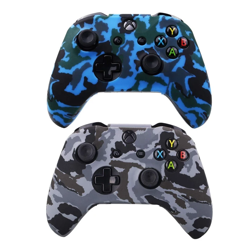 AABB 2Pcs водопроводная Печать Камуфляж силиконовый чехол для microsoft Xbox One X и S