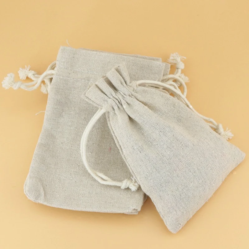 100 шт. линейные подарочные пакеты для упаковки ювелирных изделий мешочки макияжа