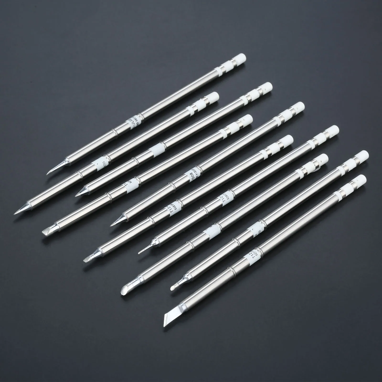 

10pcs/set T12 Solder Iron Tip For HAKKO FX-950, FX-951, FX-952, FM-202, FM-203, FM-204, FM206, FM2028 Soldering Rework Station