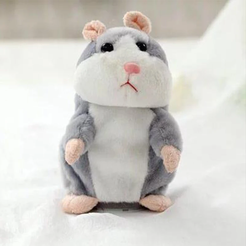 Говорящий хомяк Falante Mouse плюшевая игрушка милая говорящая звукозапись обучающая