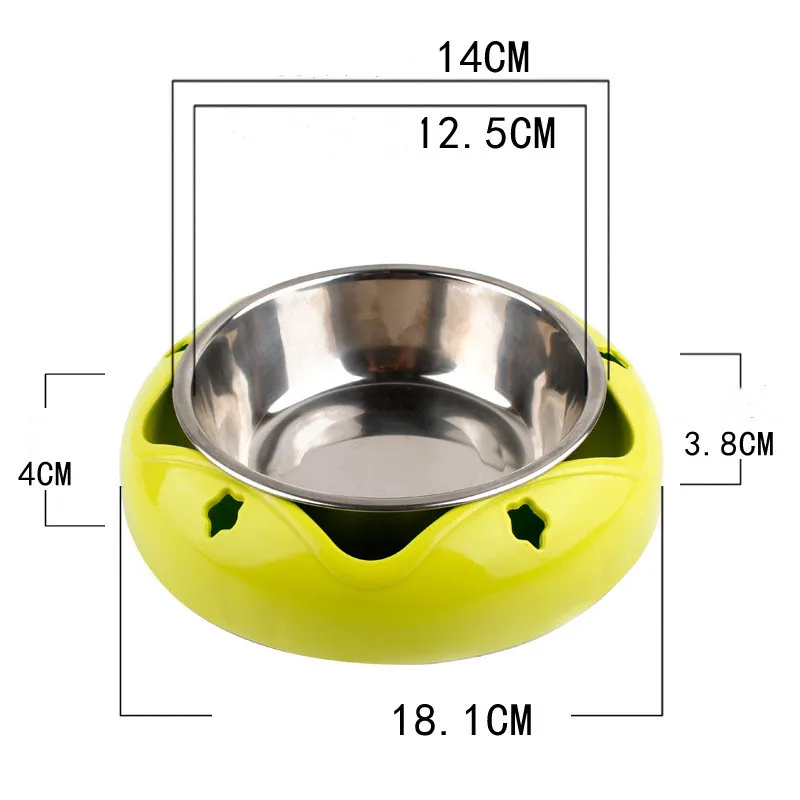 

Dog Cat Bowls Stainless Steel Travel Footprint Feeding Feeder Water Bowl Pet Dogs Cat Puppy Outdoor Food Dish Non-slip Dual-use