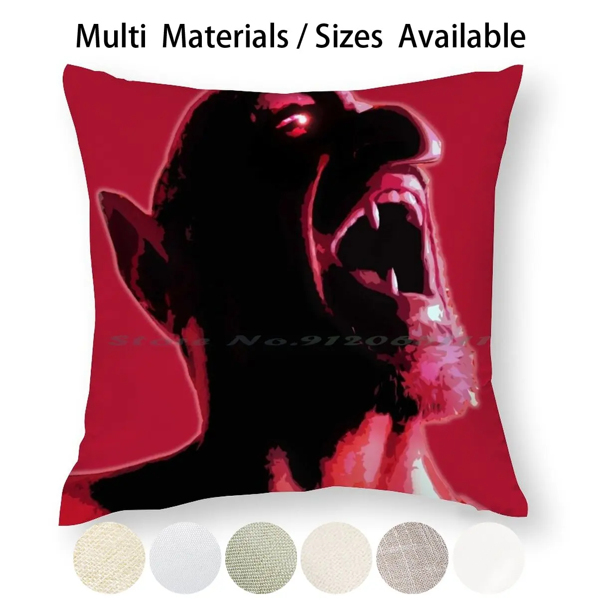 Наволочка с криком вампира наволочка для подушки хлопчатобумажная льняная