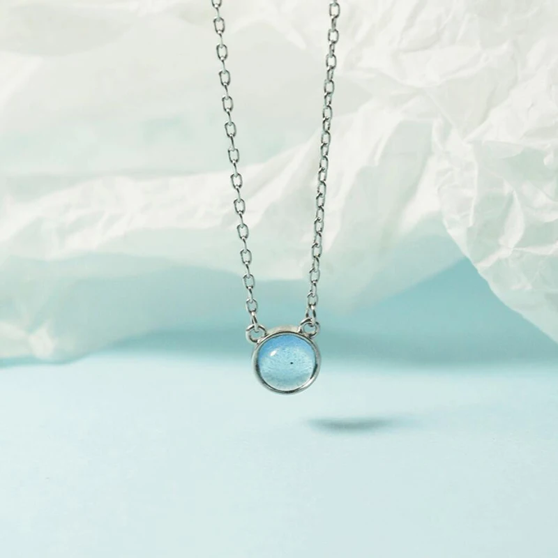 Женское колье с подвеской в виде звездного неба из серебра 925 пробы