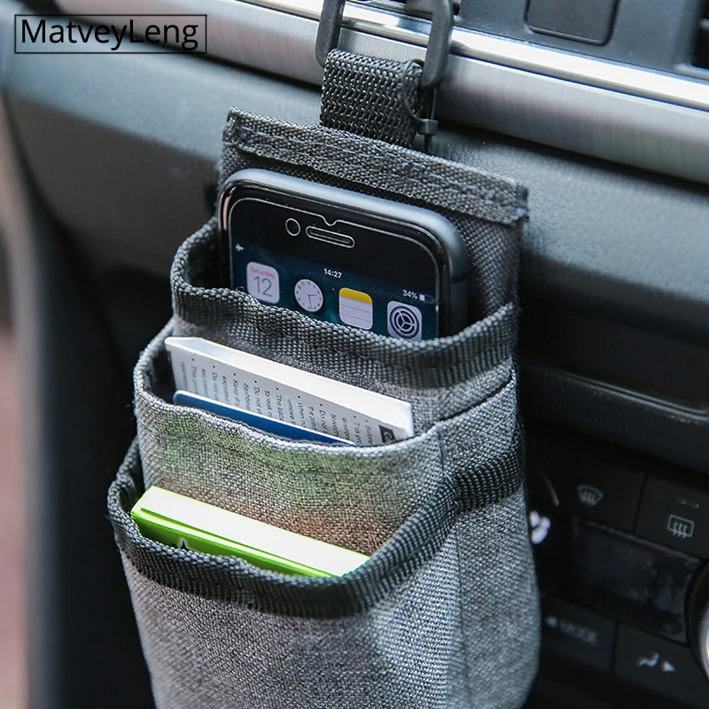 Автомобильная сумка для хранения на вентиляционное отверстие внешняя деталь