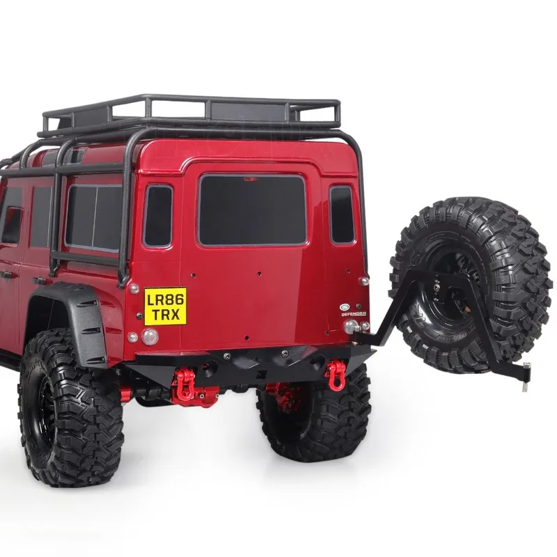 

Metal Rear Bumper Spare Wheel Holder for 1/10 RC Crawler Traxxas TRX4 D90 D110 Defender Axial SCX10 90046