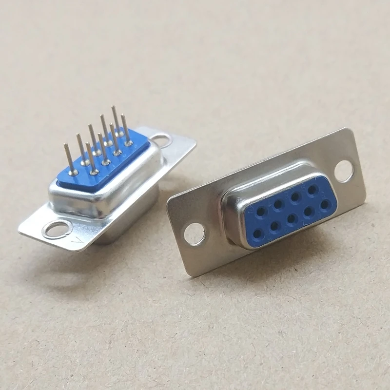 10 шт. прямая припоя с 9 контактами типа мама DB9F DB9 RS232|db9 rs232 connector|db9 connectordb9 female connector |