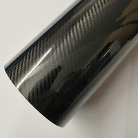 50300cm 5d 6d carbon fiber car body film glossy black car vinyl wrap styling wrapping paper for auto motor bike laptop