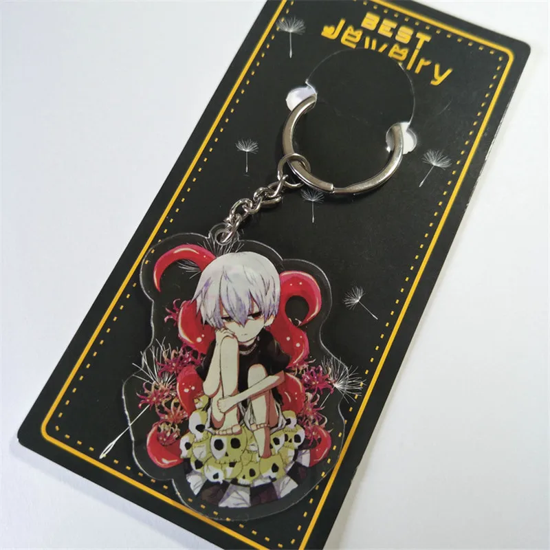 Акриловая цепочка для ключей с аниме окружающим Токийский вурдалак сумасшедшая