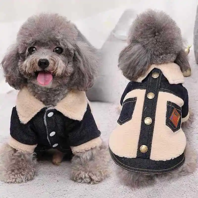 

Winter Dog Cat Jacket Small Pet Warm Thicken Puppy Clothes Teddy Bichon Ropa Para Mascotas