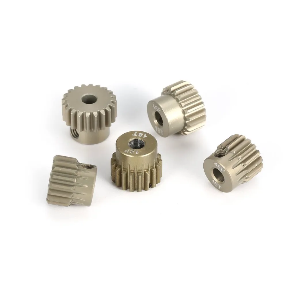 5 шт. 48DP 3 175 мм 16T 17T 18T 19T 20T шестеренка двигателя для 1/10 RC автомобиля щеточный