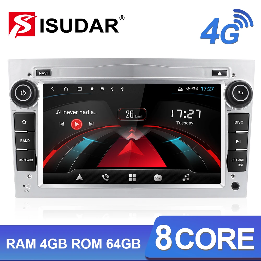Автомагнитола Isudar H53 2 Din 4G Android 8 ядер ОЗУ 4 Гб ПЗУ 64 ГБ 1080P|Автомагнитолы| |