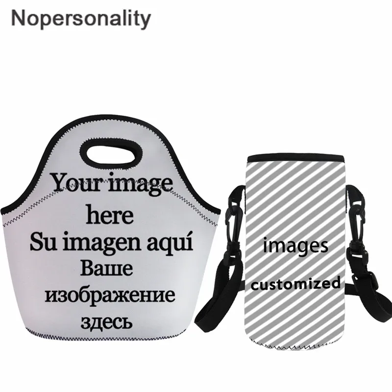 Лаванда Nopersonality неопреновый Цветочный рюкзак с принтом свинки для детей, женская теплая Студенческая сумка для пикника, изолированная коробка для ланча - Цвет: Лаванда
