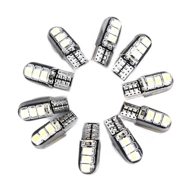 

2pcs LED Lights 12V LED Silica Gel Wedge Car Turn Side Lights Silicone Shell Auto Interior Dome Lamps Parking Bulb