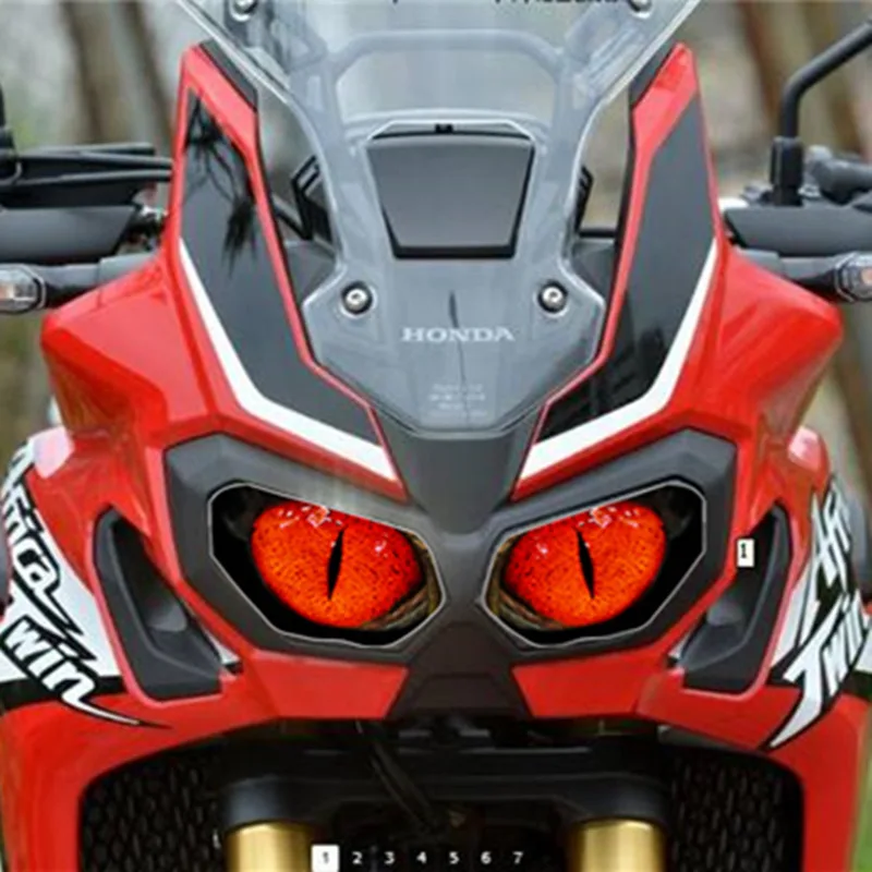 Для HONDA Africa Твин CRF1000L аксессуары для мотоциклов передний обтекатель наклейка на фару Защитная Наклейка