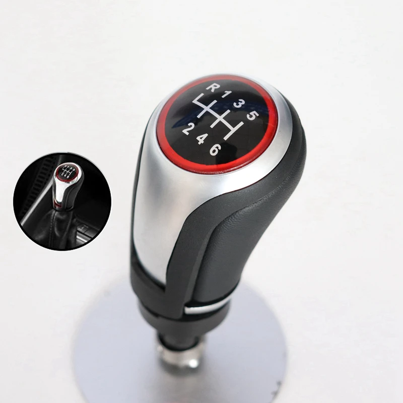 6 скоростей Ручка Переключения рулевого механизма автомобиля головная палка для