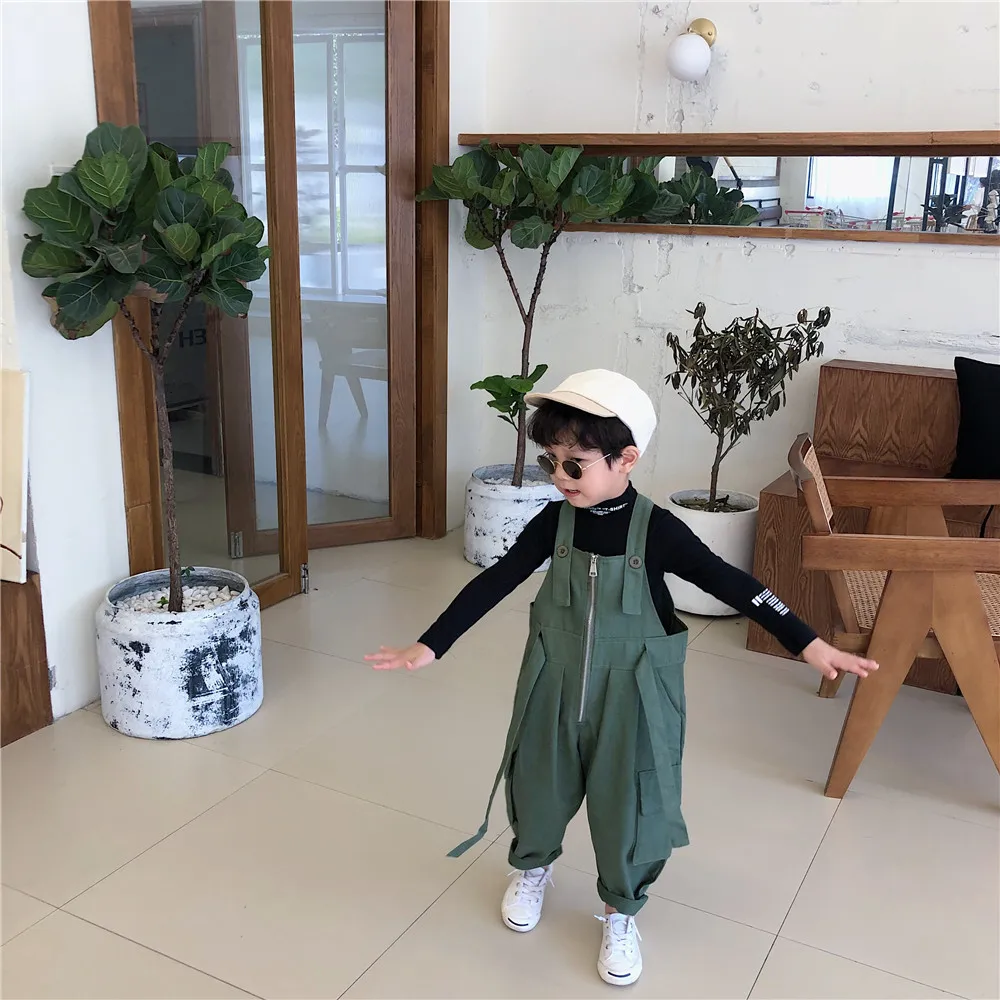 Корейский стиль Модная одежда для мальчиков на молнии лаконично выглядящие