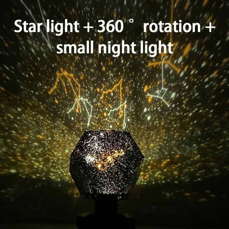 

Star Projector Lamp Children Bedroom LED Night Light Baby Lamp Decor Rotating Starry Moon Galaxy Music Player Table Lamp Gifts