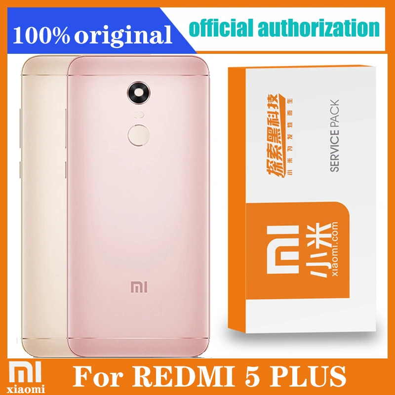 Оригинальный Корпус для Xiaomi Redmi 5 Plus плюс крышка отсека аккумулятора мобильный