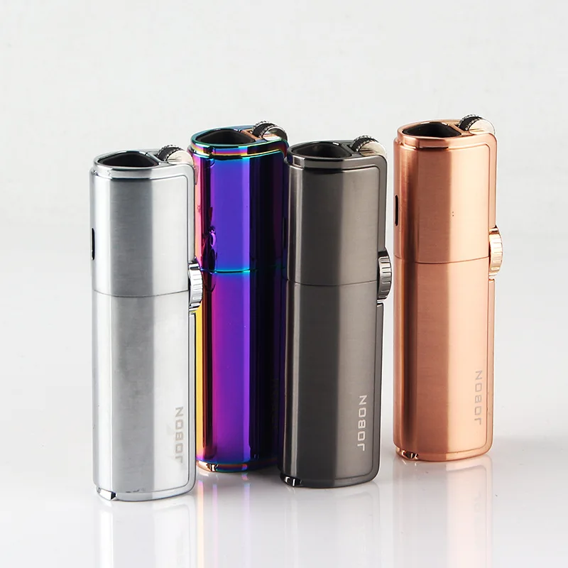 

Three Straight Cigar Moxa Stick Straight Gas Lighter with Cigar Hole Mini Torch Smoking Accesoires for Weed Gadgets for Men
