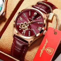 women watch moon numbers dial bracelet watches set ladies leather band quartz wristwatch women female clock relogio mujer hot