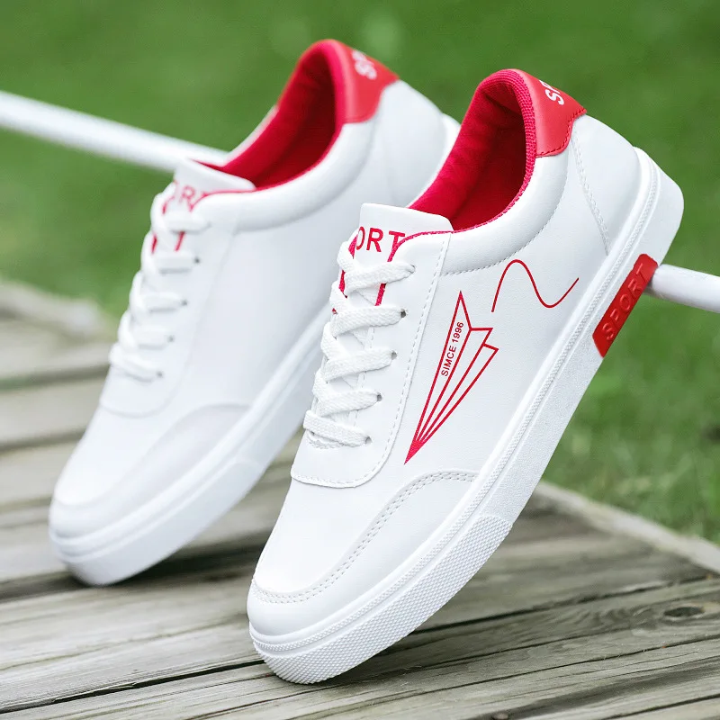 

Men's Shoes Spring New White Shoes Korean Breathable Sneakers Casual Sports Shoes