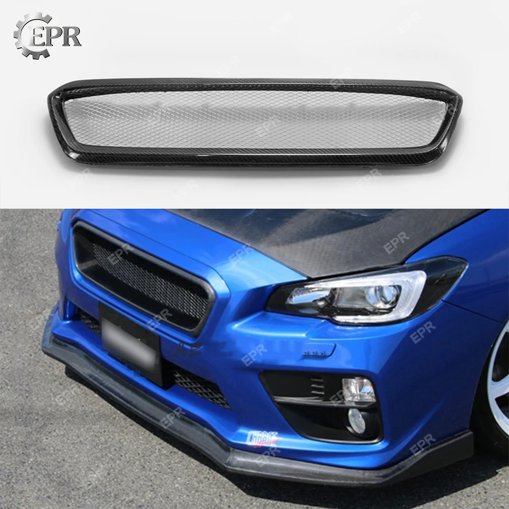 Углеродная накладка переднего бампера для Subaru Impreza WRX VAB VAF 2014-2017 STI CS Стиль