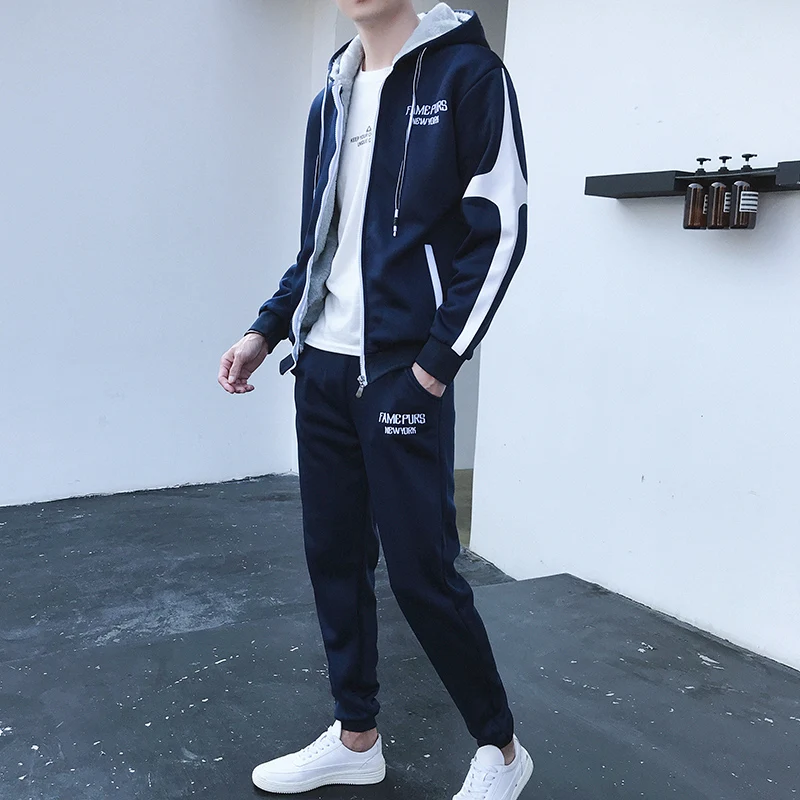 Sportswear Tracksuit Men Sweatsuits Sets Hip Hop Suits Set Casual Clothing Sportwear Hommes Coat JJ60NT | Мужская одежда