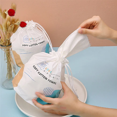 Одноразовое полотенце для очищения лица женские чистые хлопковые салфетки
