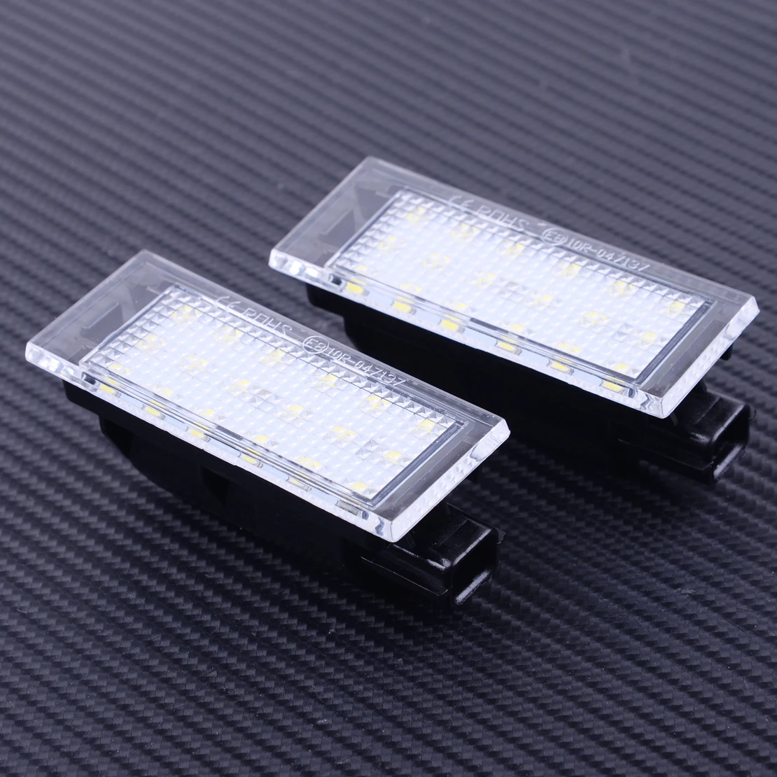 

DWCX 2шт 2 Pin Светодиодный номерной знак лампы 4159062300 подходит для Smart Fortwo Forfour W453 2014 2015 2016