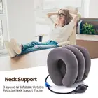 3-слойная U-образная надувная подушка для шеи, шеи, головы, боли в плечах, расслабляющая поддерживающая массажная подушка, воздушная подушка для сцепления