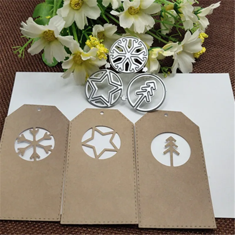 3 шт. трафареты для резки новогодней елки|Вырубные штампы| |