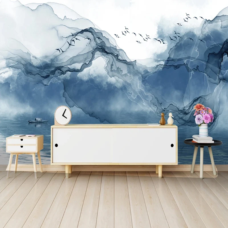 Настенные 3D обои любого размера на заказ абстрактный пейзаж линия настенная