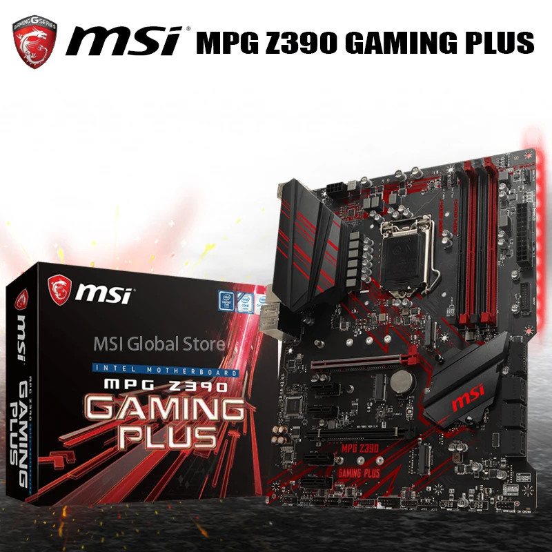 Preise LGA 1151 MSI MPG Z390 GAMING PLUS Motherboard (Intel 8th Und 9th Gen) I9 I7 I5 I3 DDR4 4400MHz 64GB DDR4 PCI-E 3,0 M.2 DVI ATX