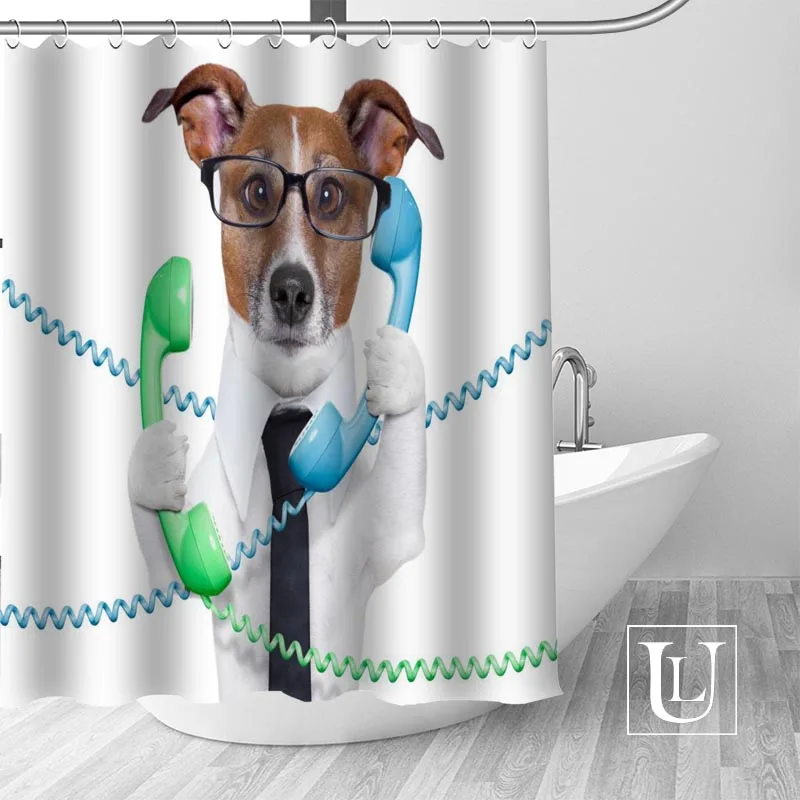 Креативная собачья занавеска для душа водонепроницаемая ванной ткань полиэстер