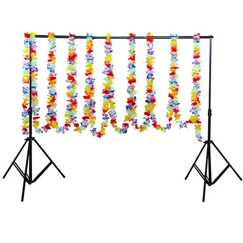 

LED Luminous Colored Garland Flower Banner Hawaiian Wedding Grass Skirt Costume Props Beach Holiday Party Decoration Supplies