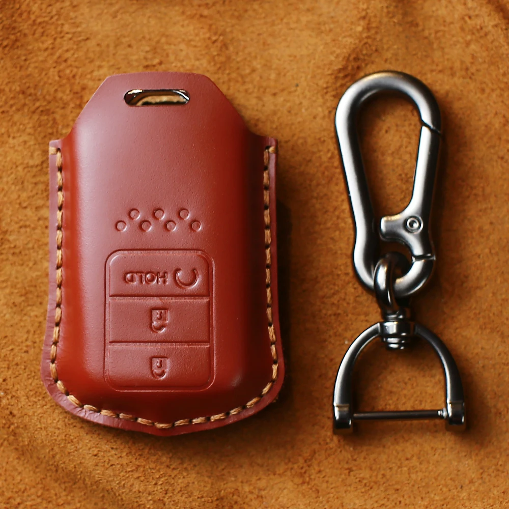 Чехол KEYYOU из натуральной кожи для автомобильного ключа с дистанционным