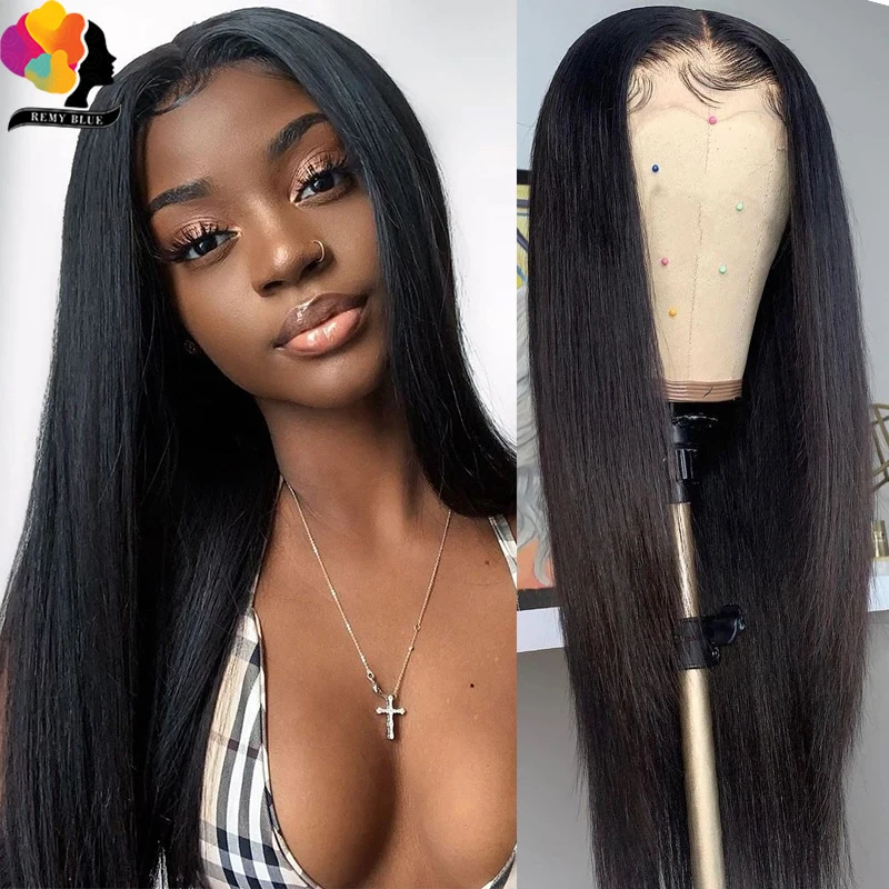 30Inch Lace Front Human Hair Wigs For Black Woman Straight Human Hair Wigs Brazilian Transparent Lace Wigs Preplucked Remy Wigs