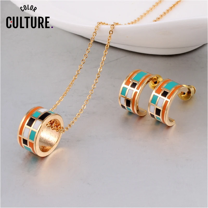 Новые индийские ювелирные наборы для женщин красочное ожерелье одежда изделия