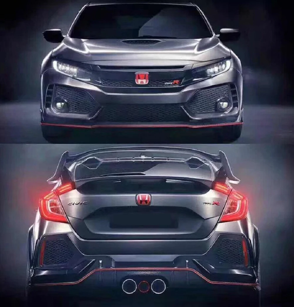 

Подходит для передней и задней боковой юбки Honda Civic Bodykit Type r