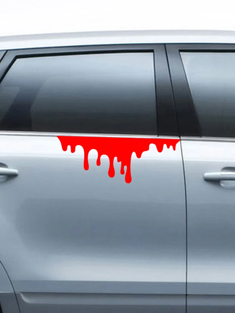 Автомобильные красные наклейки с кровью автомобильные на Хэллоуин Стильные