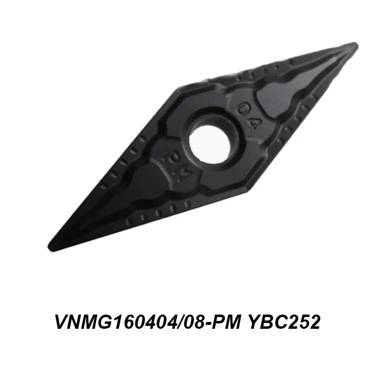 

Original VNMG 160404 160408 VNMG160404-PM VNMG160408-PM YBC252 Processing Steel External Turning Holder Turning Tool Of CNC