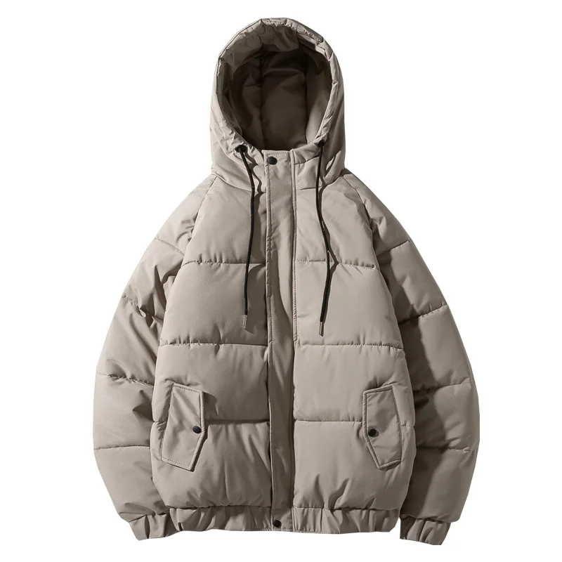 Парка мужская с капюшоном теплая хлопковая куртка длинным рукавом повседневная