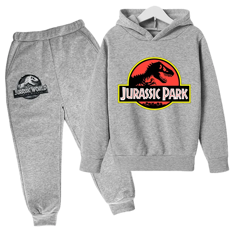 

Boy Girl Hip Hop Print Jurassic Design Hoodie Sweatshirt That's all folk Dinosaur Park Pullover girl Autumn Warm Streetwear Sui