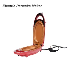 Hot Sale Household Electric Pancake Maker Mini Baking Pan Ellipse Pizza Maker Breakfast Cake Maker 220V EU Plug