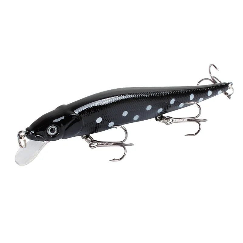 

3D Eyes 11.5cm/14g Artificial Minnow Freshwater Plastic Fishing Bait 6#High Carbon Steel Hook Bionic Fishing Lure Hard Bait