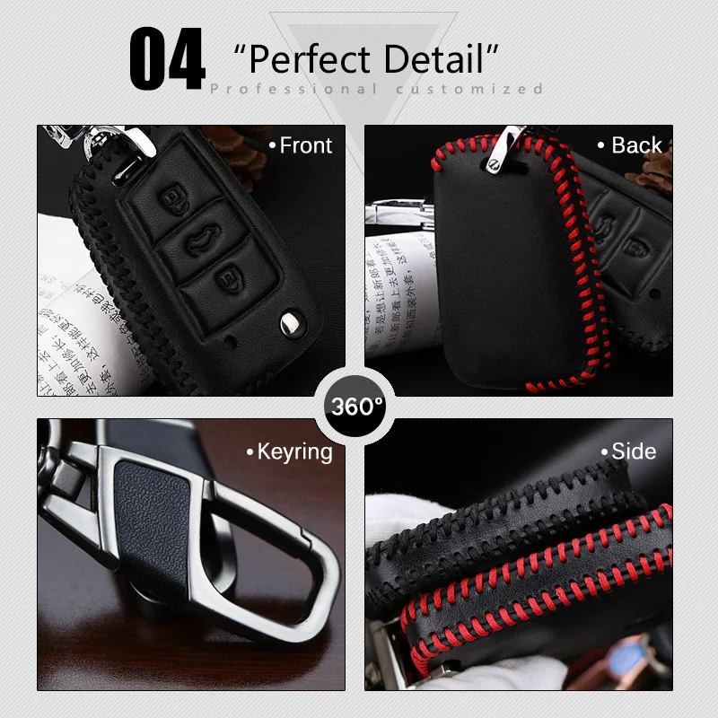 Чехол для автомобильного ключа из натуральной кожи чехол Skoda Kodiaq Octavia 2 A5 1 3 A7 RS Rapid