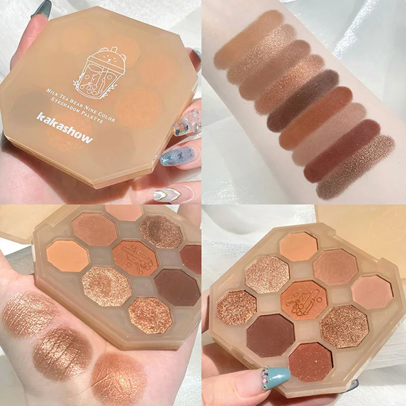 

2021 Eyeshadow Palette High Pigmented Matte and Shimmer Colourful Eyeshadow Palette For Girl Women FRE-Drop