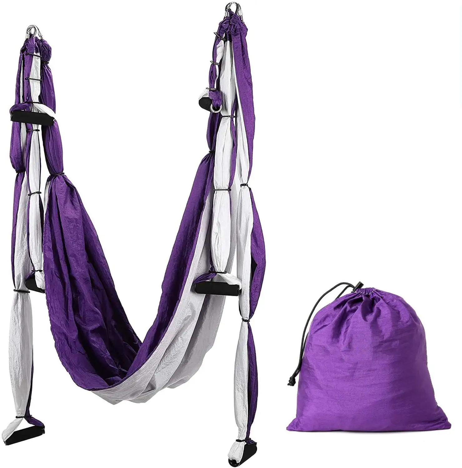 

2.5*1.5M Aerial Yoga Swing Ultra Strong Anti-gravity Yoga Hammock/Sling/Inversion Tool Ceiling Hanging + Extension Straps